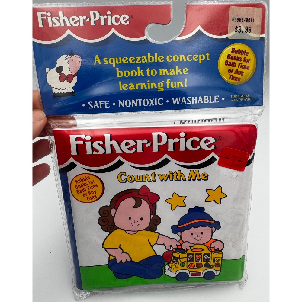 NEW SEALED Vintage Fisher-Price "Count with Me" Bubble Book (1997-2001)